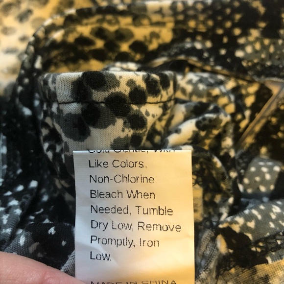 Shein One Shoulder Tie Side Snakeskin Pattern Top - Picture 7 of 7